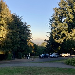 Mountain at sunset